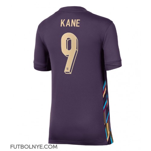 Camiseta Inglaterra Harry Kane #9 Visitante Equipación para mujer Eurocopa 2024 manga corta